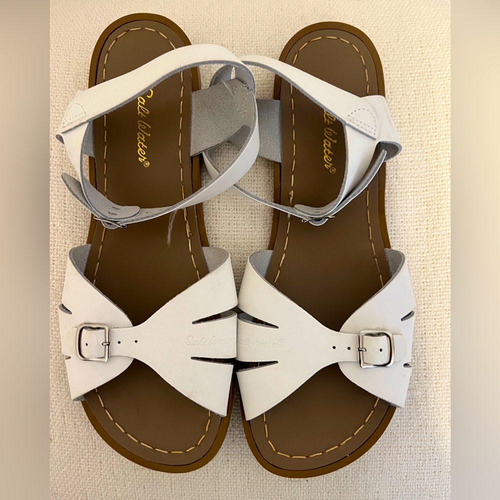 Salt Water Classic Sandals - Size 9 | White
